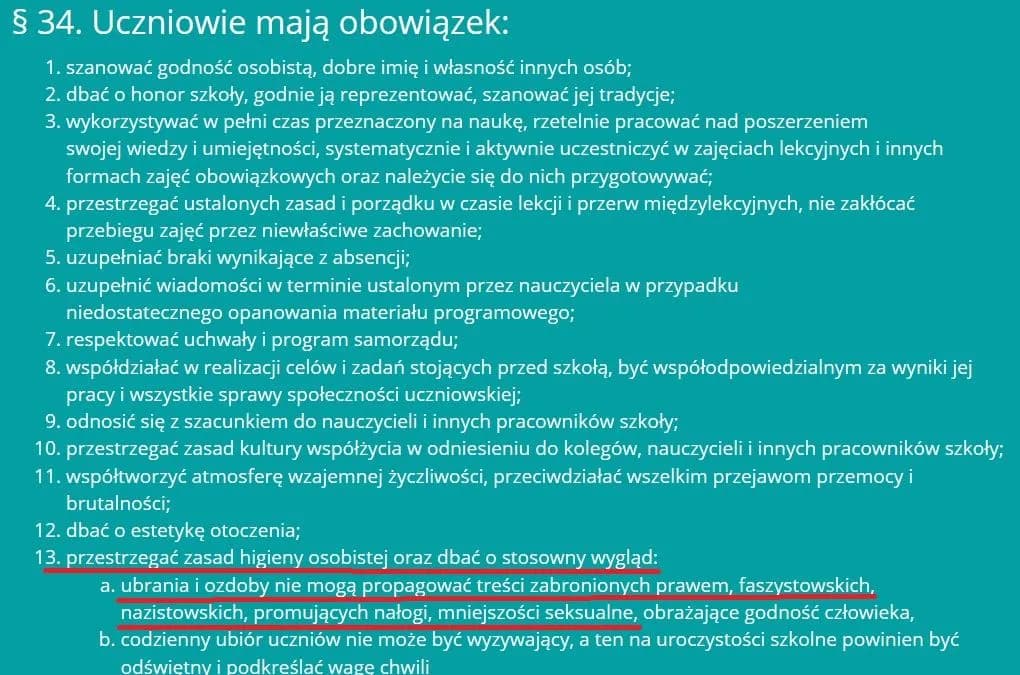 Czy szkoła może zakazać? Wygląd ucznia a Konstytucja i statut.